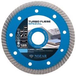 Ø 125 mm Turbo Spezial fliseklinge til fliser og natursten - Nozar