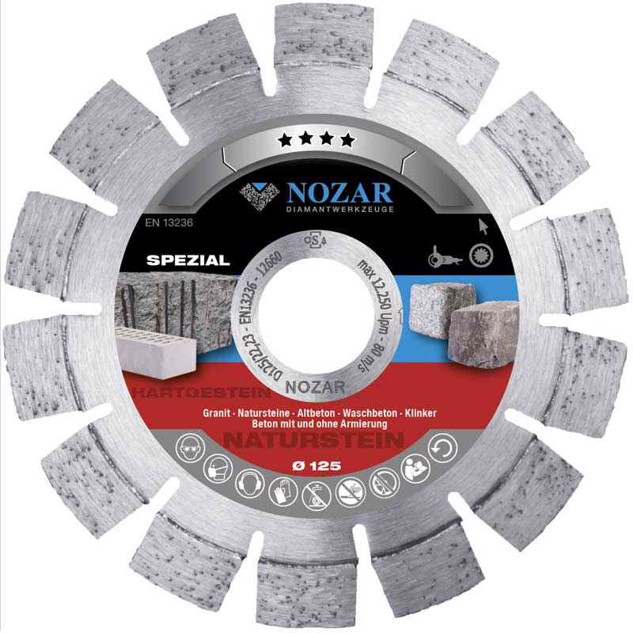 Spezial betonklinge Ø 125 mm - Nozar