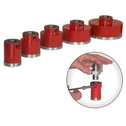 Raimondi diamantbor med split fra Ø 20 til Ø 120 mm