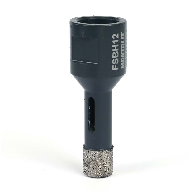 12 mm FSBH flisebor til vinkelsliber - Montolit 