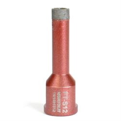 Diamant flisebor til vinkelsliber, Montolit FT-S, 12 mm