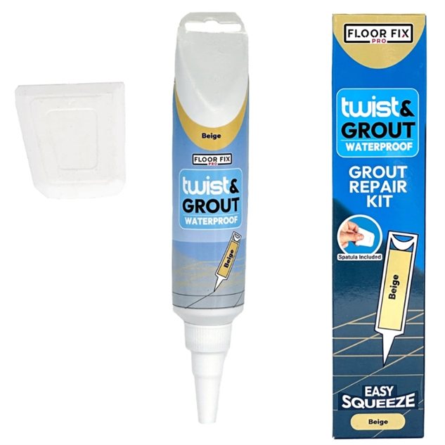 Floor Fix Pro Beige Færdigblandet Fugemasse til Reparation - Floor Fix Pro Twist & Grout - Reparation Af Fliser | Murerbutikken.dk