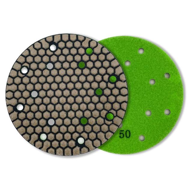 Diamant-slibepads til excentersliber, Ø 150 mm, K50