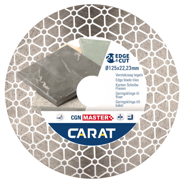 Skære- og slibeskive Ø 125 mm CGN Master (Edge & Cut) til fliser - Carat