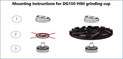 Montering af kopsten - Hilti DG 150
