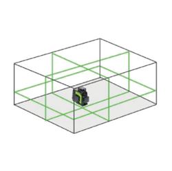 En horisontal og to vertikale linjer - Grøn multi-linjelaser, BIHUI LLG 12 